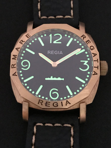 R101 /Black Number dial (free shipping) – REGIA Timepieces