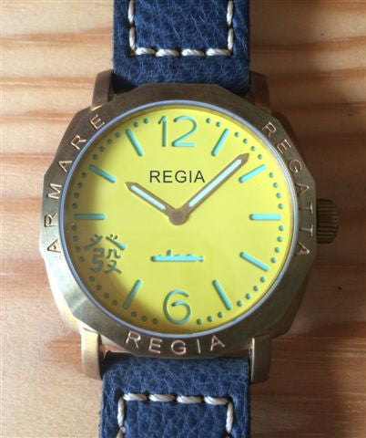 R105 /Flare Yellow - Number dial (engraved bezel) (free shipping)