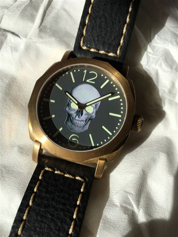 R108 / Regia Skull Dial (plain bezel) - (free shipping)