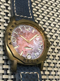 New ! R105 / Custom made patina dial - Number dial (Engraved bezel) (free shipping) (1 piece only)