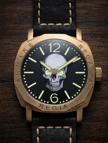 R107 / Regia Skull Dial (engraved bezel) - (free shipping)