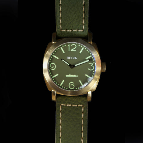 R103 /Army Green - Number dial (NEW plain bezel) (free shipping)