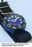 Regia Diver 2018 - NEW Blue sunburst dial (Gold) (free shipping)
