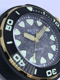 Custom made Regia Diver patina and aged dial - Black dial (free shipping) (1 piece only)