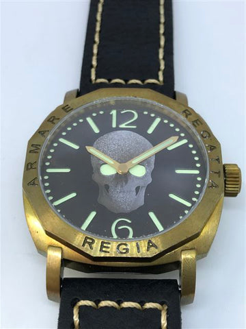 R105 / Custom build Regia Skull Dial (RSD) - Number dial (engraved bezel) (free shipping) (1 piece only)