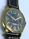 NEW ! R105 / Custom made patina dial - Number dial (Engraved bezel) (free shipping) (1 piece only)