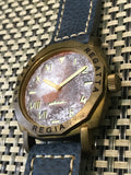 NEW ! R105 / Custom made patina dial - Cali dial (engrave bezel) (free shipping) (1 piece only)
